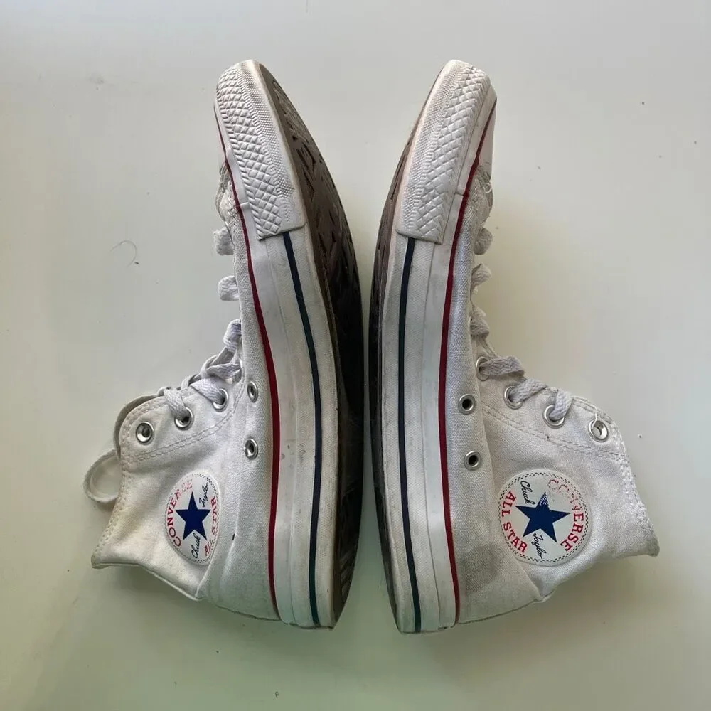 Converse Men's Chuck Taylor All-Star High Portrait Sneakers White Size 6‎ - Picture 2 of 6